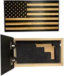 Carved American Flag Hidden Gun Sto