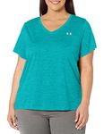 Under Armour Women's Short-Sleeved V-Neck T-Shirt Ua Twist Tech™, Cot, 1258568-722, SM