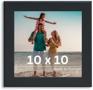 Victor Cadre Photo Klee 10x10 cm en Noir - Cadre Photo Moderne simple carré en Bois - Cadre Photo Noir 10x10
