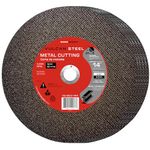 Sidco Supply 14 Inch Cut Off Wheel - 5 Pack - Precision Smooth Cutting - Abrasive Chop Saw Blades - Aluminum Oxide - Metal Cutting Wheel - Chop Saw Wheel - Cut Off Disc - Chop Saw Blade - 14"x3/32"x1"