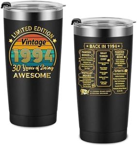 30th Birthday Gifts for Women Men, 1994 Birthday Gifts for Women, 30 Years Old Gifts, 30 Years Old Birthday Gift for Him Her, 1994 Thirty Birthday Present, 30th Birthday Tumbler Vintage 20 oz Tumblers