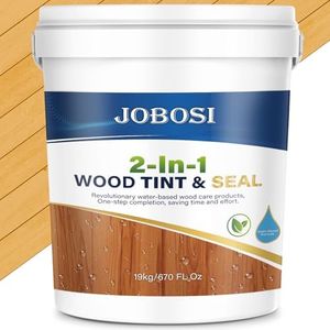 Advanced Wood-Sealant(5 Gallon,Light Oak)- Flexible Crack-Resistant Finish | Maximum Durability for Professional Results, Both Indoors and Outdoors,Including Pine, Fir and TreatedWood