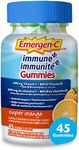 Emergen-C Immune+ 500mg Vitamin C Gummies Supplement, Immune System Booster, Super Orange, 45 Gummies