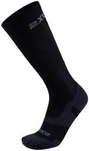 2XU Vectr Full Length Sock, Black/Titanium, Small