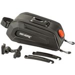 REVERE RSB3 Bike Saddle Bag - The Ultimate 3D Hard Shell Seat Bag with Reflective Strip for Mountain and Road Bikes, Featuring Quick Release Mounting and 2L Capacity, 2 Tire Levers and Taillight