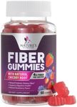 Fiber Supplement Gummies for Digestive Health & Regularity Support, Fiber 4g Gummy for Adults, Daily Prebiotic Supplements, Natural Prebiotic Fiber Gummy, Plant Based, Strawberry Flavored - 60 Gummies