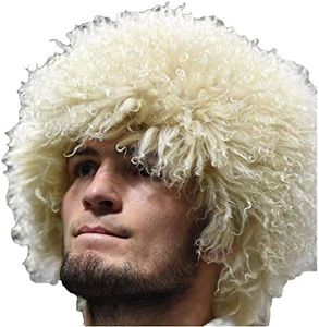 SIBERHAT Caucasian Headdress White Handmade papakha, Adjustable Size, White