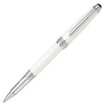 M0NT BLANC Meisterstück White Solitaire Classique Rollerball - Pen