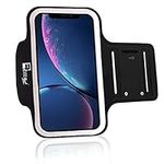 RevereSport Armband for iPhone XR with Face Recognition Access. Sports Arm Phone Case Holder for Running, Exercise, Gym Workouts