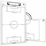 Scribbledo Soccer Dry Erase Coaching Board 15"x9" Soccer Whiteboard for Coaches Soccer Coaching Equipment Accessories Tactics Field Board Making it The Perfect Coach Gifts