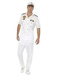 Smiffys mens Captain Costume, White