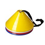 GSi Jumbo Cones for Sports | Pack of 12 | Comes with Shoulder Strap | For Agility Training Drills