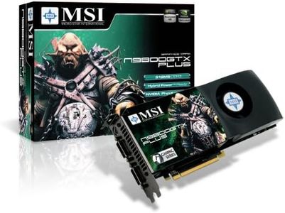 MSI N9800GTX Plus T2D512 OC 3-Way SLI Support PCI Express 2.0 Hybrid Power Technology Video Card