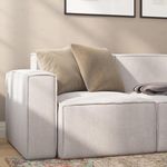 Taylor & Logan Yenna Cream Modular Left Side Chair with Armrest