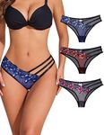 Avidlove Bikini Underwear for Women Low Rise Panties Sexy Tangas Panty Pack S