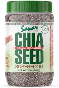 Sanar Naturals Chia Seeds - Omega-3, Protein, Fiber Supplement - GLP-1 Support - Keto and Paleo Friendly - Vegan, Non-GMO, Gluten Free, 10 oz