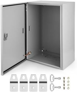 NEMA Steel Enclosure, 20x12x10" NEMA 4X Steel Electrical Box, IP66 Outdoor/Indoor Electrical Junction Box, with Mounting Plate