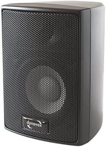 Dynavox AS-301 Pair of Satellite Speakers for Home Theater or Office Compact Surround Box Wall Mounted Black