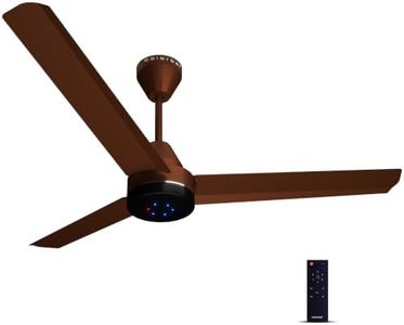 Colorbot Stella BLDC Ceiling Fans 1200mm | BEE 5 Star Rated Power Saver | AeroQuiet+ Technology | 370 RPM | Remote Control (Boost, Timer, LED, Reverse Mode) | 4 Years Warranty (Cocoa Brown)