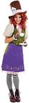 fun shack Hatter Costume Women Halloween Teacher Womens Book Character Costumes for Adults, Purple