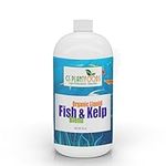 Omri Listed Fish & Kelp Fertilizer for Plants by GS Plant Foods (36oz) - Organic Fertilizer for Vegetables, Trees, Lawns, Shrubs, Flowers, Seeds & Plants - Hydrolyzed Fish and Seaweed Blend