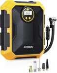AstroAI Tyre Inflator 12V DC Portable Air Compressor, Car Accessories, Auto Tyre Pump 101PSI with LED Light, Digital Air Pump for Car Tyres Bicycles Other Inflatables