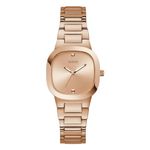 GUESS Women Rose Gold Square Stainless Steel Dial Analog Watch- GW0615L3