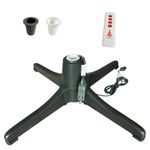 Rotating Christmas Tree Stand, 360-Degree Rotating Adjustable Tree Stand for up to 7.5ft Tall and 80lbs Rotating Christmas Tree Stand with Adjustable Remote Control (with Remote Control)