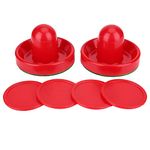 VGEBY Air Hockey Pushers, Plastic Lightweight Goalies Ice Hockey Pushers Pucks Set Handles Pushers Replacement for Tables Game (Large size 96mm)