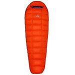 Telomat Sleeping Bag - Black Snow 4 Seasons Cold Weather Lightweight, Portable, Waterproof Duck Down Outdoor Camping Hiking Down Sleeping Bag for Adult (Orange, 3.5 lb)