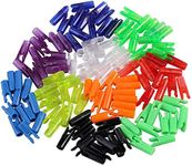 100PCS Arrow Pin Nocks Plastic for 3.2/4.2/6.2mm Shaft Archery Recurve Bows (Black, Size Large)
