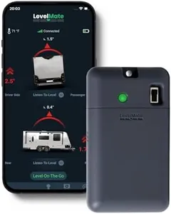 LogicBlue Technology LevelMateMAX Wireless RV Leveling System, Bluetooth Leveler for Campers, Must-Have Accessory for Travel Trailers, Effortless Setup for Phones with App
