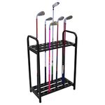 NORSENS Golf Club Organizer 27 Hole, Golf Club Display Putter Rack Holder Golf Accessories for Men, Metal Golf Clubs Shelf Storage Stand Course Practice Supplies