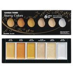 Kuretake Gansai Tambi Starry Colors 6 colours Watercolour Paint Set, Professional-Quality for Artists and Crafters, Non-Toxic, Made in Japan