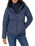 Amazon Essentials Women's Lightweight Water-Resistant Sherpa-Lined Hooded Puffer, Navy, XXL