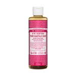 Dr. Bronner's Organic 18-in-1 Hemp Rose Pure-Castile Liquid Soap, 237 ml