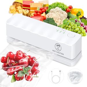Bag Sealer, Portable Mini Heat Quick Resealer Machine with 5 Adjustable Gears, 3000mAh Battery, 5.1" Heating Strip, for Mylar/Food Storage Bags, Chips Snacks Freshness, Kitchen/Picnic Gadgets