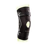 DonJoy Performance Bionic Drytex Hinged Knee Sleeve (Large) Joint Stabilizer with Patella Support, Dual Quick-Straps & Breathable Material – For Knee Instability, Sprains, Arthritis & Sports Recovery