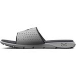 Under Armour Men's Ignite Pro Graphic Slide Sandal, (101) Mod Gray/Mod Gray/Pitch Gray, 10