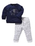 BABY GO 3-6M/6-12M/12M-18M/18-24M Full Sleeves 100% Cotton Clothing Set/Infant Wear/Clothes for Baby Boys (Navy)