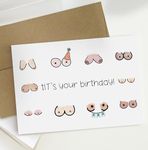 Funny Tits Birthday Card. Tit's You