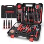 GoYwato Home Tool Kit Set - 205PCs Portable Complete Household Hand Repair Tool Set - Basic DIY Tool Box for Home with 165mm Pliers Set, Mini Ratchet Wrench & Socket Set, Hook & Pick Set