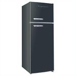 Frigidaire EFR753-BLACK EFR753 Retro Apartment Size Refrigerator with Top Freezer-2 Door Fridge with 7.5 Cu Ft of Storage Capacity, Adjustable Spill-Proof Shelves, Door & Crisper Bins, Black