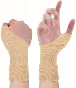 SHOPVILLA Arthritis Gloves Elastic Wrist Support Thumb Support Brace with Gel, Breathable Comfortable Carpal Tunnel Thumb Support Per Relieves Wrist Thumb Pain, Sprains, Tendonitis and Joint Pain - L