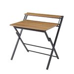 Ball & Cast Folding Computer Desk Foldable Laptop Table 2 Tiers, 32" W, Natural