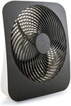 Treva 10-Inch Portable Desktop Battery Fan, Powered by Battery and/or AC Adapter - Air Circulating with 2 Cooling Speeds