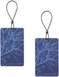 Lewis N. Clark Travel Green 2-Pack Luggage Tags, Blue, One Size