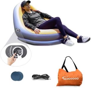 Aerogogo PZ2 Inflatable Couch Built-in Rechargeable Pump, 3kPa High-Pressure Lounge Chair, Inflatable Bean Bag Chair for Indoor Livingroom Gamingroom Office Outdoor Camping Picnics