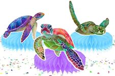 Baby Ocean Animal Table Decorations: Sea Themed Centerpieces for Shower & Birthday Party | Nautical Turtles, Mermaid & Shark Decor | Ocean Theme Supplies for Boy & Girl Celebrations