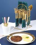 Flatware Set With Ceramic Caddies